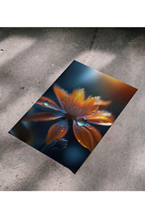 Çerçevesiz Poster - Dijital Baskı - Ateş Çiçeği