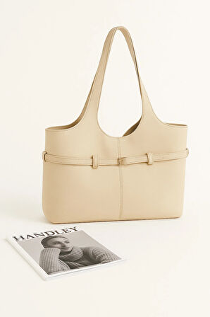 Lüks Suet Omuz Çantası Yavrulu – Çift Saplı Şık Tasarım