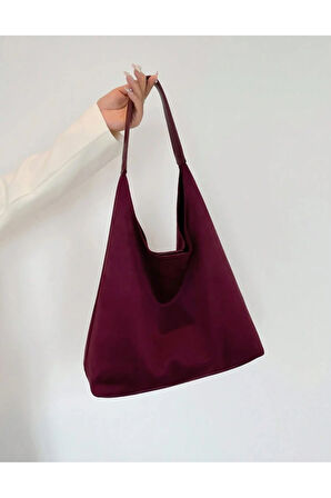 Büyük Kapasiteli Gündelik Tote Çanta Kadınlar Günlük Kullanım Ve İşe Gidiş İçin Trendy Süet Çanta