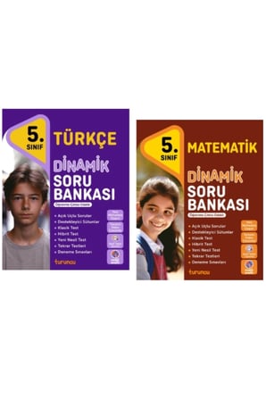 TUDEM YAYINLARI 5.SINIF DİNAMİK TÜRKÇE - MATEMATİK SORU BANKASI