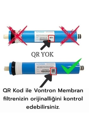 Su Arıtma Cihazı Membran Filtresi Qr (KAREKOD ILE ORİJİNALLİK KONTROLÜ)