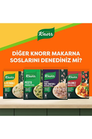 Knorr Makarna Sosu Truf Mantarlı + Pesto + Bolonez + 4 Peynirli