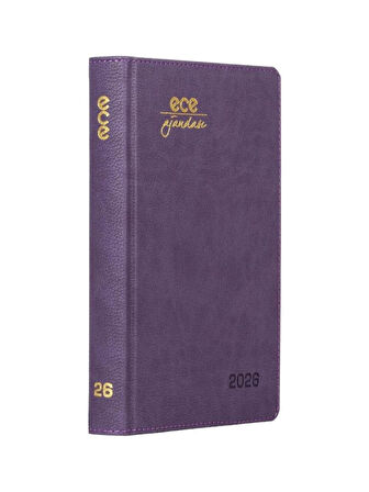 Ece Ajanda 14x20 cm Ajanda 2026 Kemer Mor