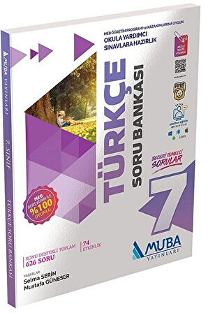7. Sınıf Türkçe Soru Bankası / Mustafa Güneser / Muba Yayınları / 9786059472937
