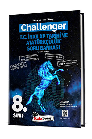 8. Sınıf CHALLENGER T.C. İnkılap Tarihi Soru Bankası - Tümü Video Çözümlü (Orta ve İleri Düzey)