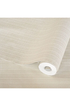 Seyyah Klasik Düz Duvar Kağıdı Açık Krem