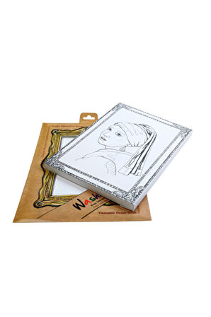 Washable Art 2'li Set | Johannes Vermeer - Girl With a Pearl Earring, Carioca Joy 6'lı Boya Kalemi