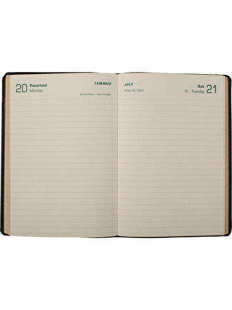 Ece Ajanda 14x20 cm Ajanda 2026 Kemer Kırmızı