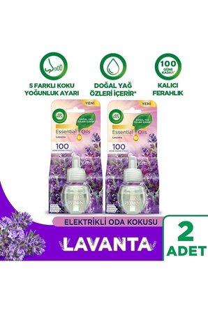 Elektrikli Oda Kokusu Kit Set Lavanta+Temizliğin Esintisi (2 CİHAZ 2 KOKU)