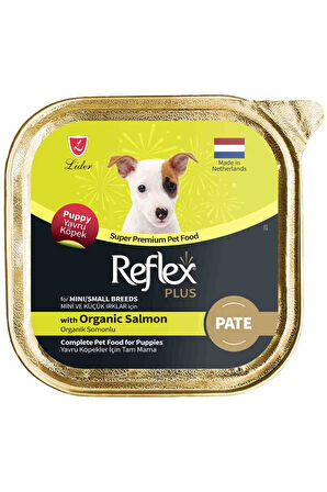 Pate Organik Somonlu Mini ve Küçük Irklar İçin Yavru Köpek Konservesi 85gr - 24 Adet