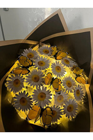 Led Işıklı Papatya Buketi