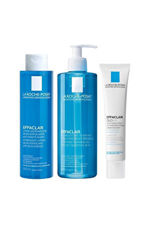 La Roche Posay Akne Bakım Seti (Effaclar Gel, Tonik, Duo +M)