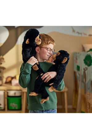 Yumuşak Oyuncak, Siyah, 32 cm, Şempanze Peluş