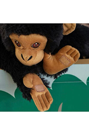 Yumuşak Oyuncak, Siyah, 32 cm, Şempanze Peluş