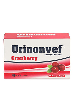 Urinonvef Cranberry 30 Yumuşak Kapsül