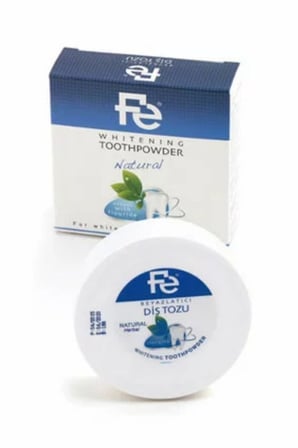 Beyazlatıcı Diş Tozu Natural ( Naturel Florürlü ) 50 gr 2 Adet&diş Pastası Natural 90 gr 2adet