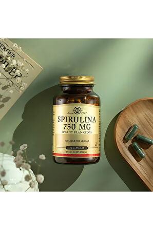 Solgar Spirulina 750 mg 80 Kapsül