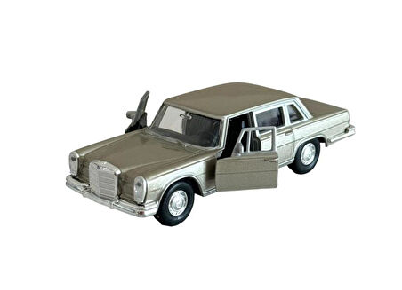 Oyuncak Metal Model Araba 1/36 Çek Bırak Gold 1963 Mercedes Benz 600