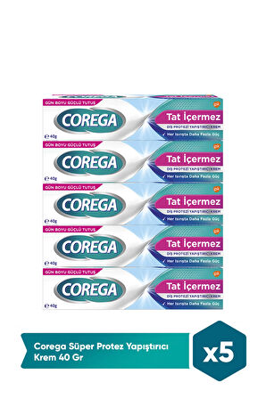 Süper Protez Yapıştırıcı Krem Naneli 40gr x 5 Adet