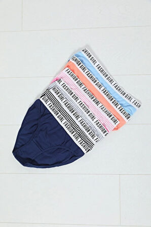 Zulu 6'lı Paket Çok Renkli Fashion Girl Kadın Slip Külot