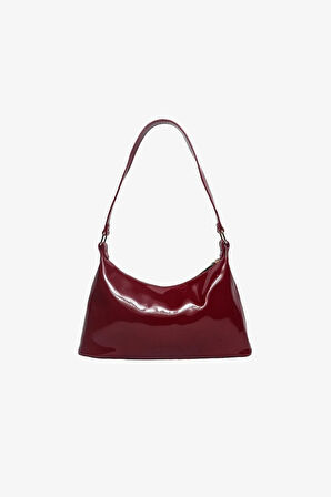 Rugan Deri Baget Tarz El ve Omuz Kadın Çantası