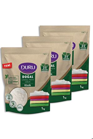 Duru Doğal Granül Matik Sabun Klasik 1 kg 3 Adet