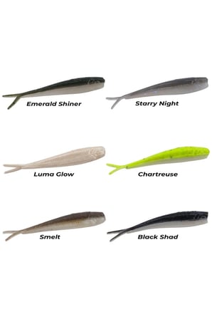 Gulp Alive Minnow 1'' 2.54 Cm Lrf Silikon Yem Black Shad