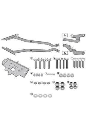 4116fz Kawasakı Z300(15-16) Arka Çanta Taşıyıcı