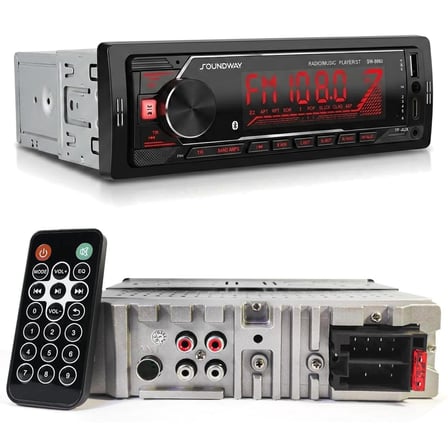 SOUNDWAY SW-8860 Araç Oto Teyp 4X60 Watt BT 2XUSB AUX FM APP Kontrol 7 Renk Ekranlı
