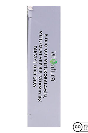 Venatura B-Trio ODT Metilkobalamin Metil Folat ve Vitamin B6 30 Tablet