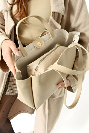 KADIN OMUZ ÇANTASI YAVRULU ŞIK TASARIM KALİTELİ DERİ