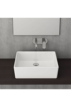 Milano 50 Cm Çanak Lavabo Mat Beyaz 1215-002-0125