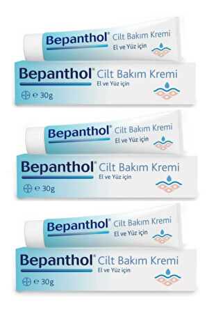 Cilt Bakım Kremi 30gr X 3 adet - Tüm Cilt Tiplerine Uygun, El ve Günlük Yüz Bakım