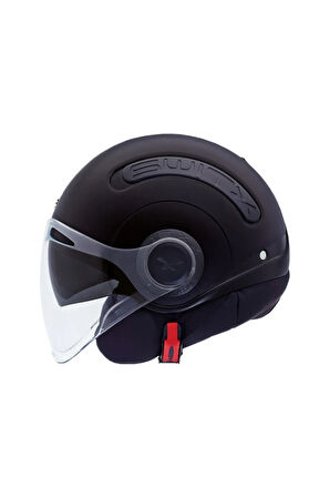 Sx.10 Mat Siyah Yarım Kask (x-large Beden)
