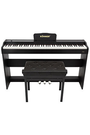 Slp-225 Bk Dijital Konsol Piyano, Bluetooth, Tuş Hassasiyeti, 88 Tuşlu (KULAKLIK VE TABURE)