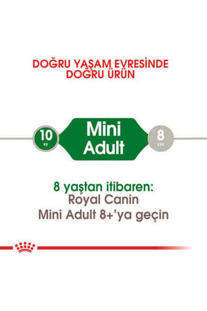 Royal Canin Mini Adult Küçük Irk Yetişkin Köpek Maması 8 Kg - Farmapets