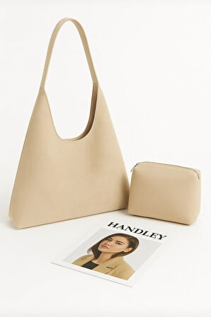 Lüks Suet Omuz Çantası Yavrulu – Tek Saplı Şık Tasarım