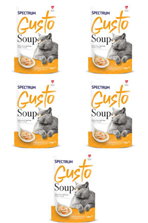 Gusto Tavuklu ve Havuçlu Kedi Çorbası 50gr - 5 Adet