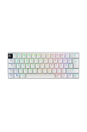 Logitech G Pro X 60 Lightspeed Tactile İngilizce RGB Kablosuz Beyaz Gaming Klavye (920-011930)