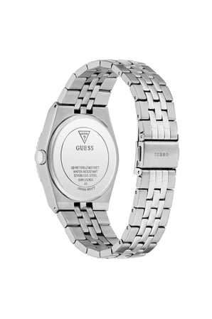 Guess GUGW1153G1 Erkek Kol Saati Metalik Gri Çelik Kordon Mavi Kadran 39 mm