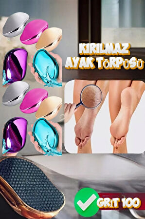 Kırılmaz Ayak Törpüsü Grit 100 Profesyonel Pedikür ve Topuk Bakımı Aleti