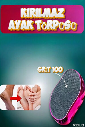 Kırılmaz Ayak Törpüsü Grit 100 Profesyonel Pedikür ve Topuk Bakımı Aleti