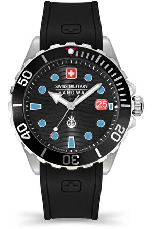 Swiss Military Çelik Kasa Silikon Kordon Kararma Renk Atma Yapmaz Erkek Kol Saati Smwgn2200303