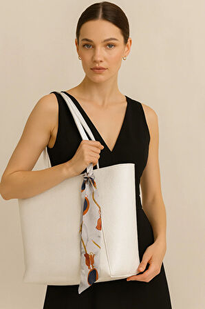 Lüks Büyük Boy Deri Görünümlü Omuz Çantası – Şık & Geniş Hacimli