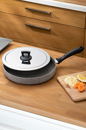 Rosa Granit Balık Tavası 30 cm