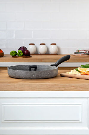 Rosa Granit Balık Tavası 30 cm