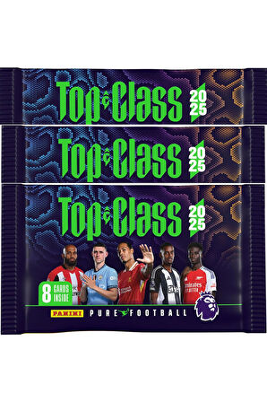 Premier League Top Class Trading Cards 2025 3'lü Paket (24 kart)