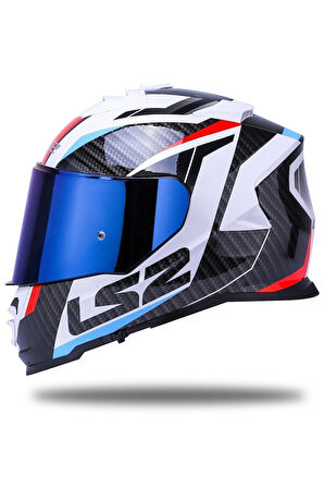 Storm 2 Racer Mavi-kırmızı Kask