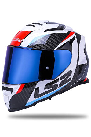Storm 2 Racer Mavi-kırmızı Kask