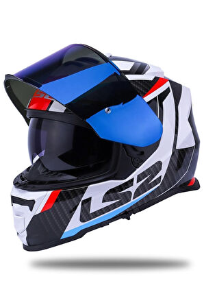 Storm 2 Racer Mavi-kırmızı Kask